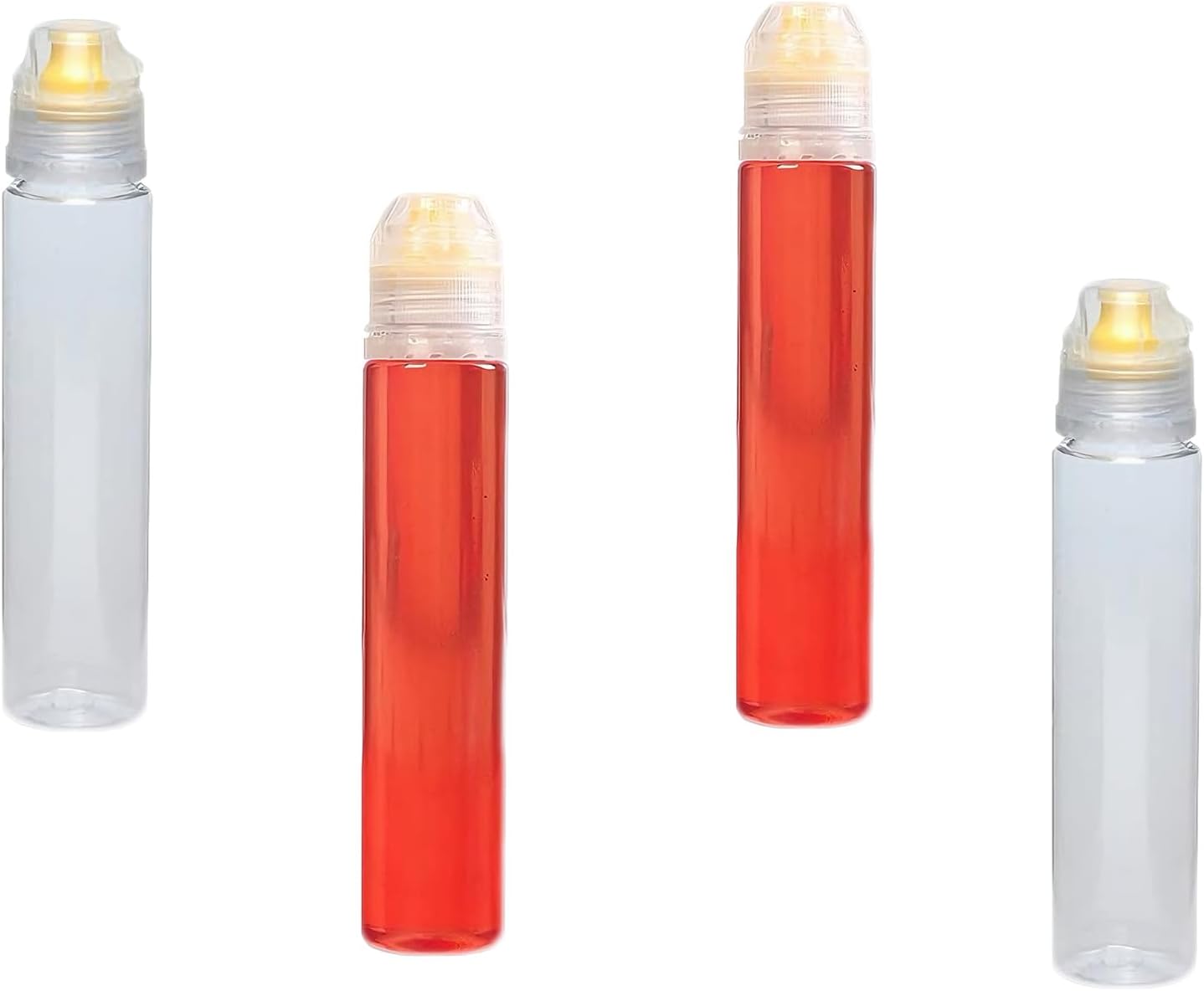 4-piece squeeze bottle 130g 90ml reusable plastic camping