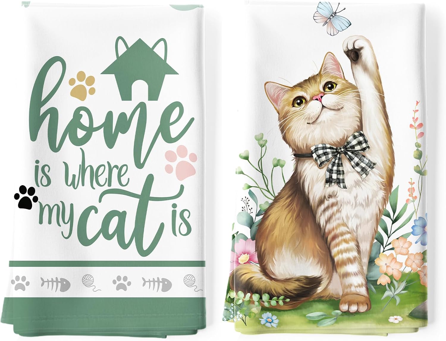 Cute Cat Tea Towels