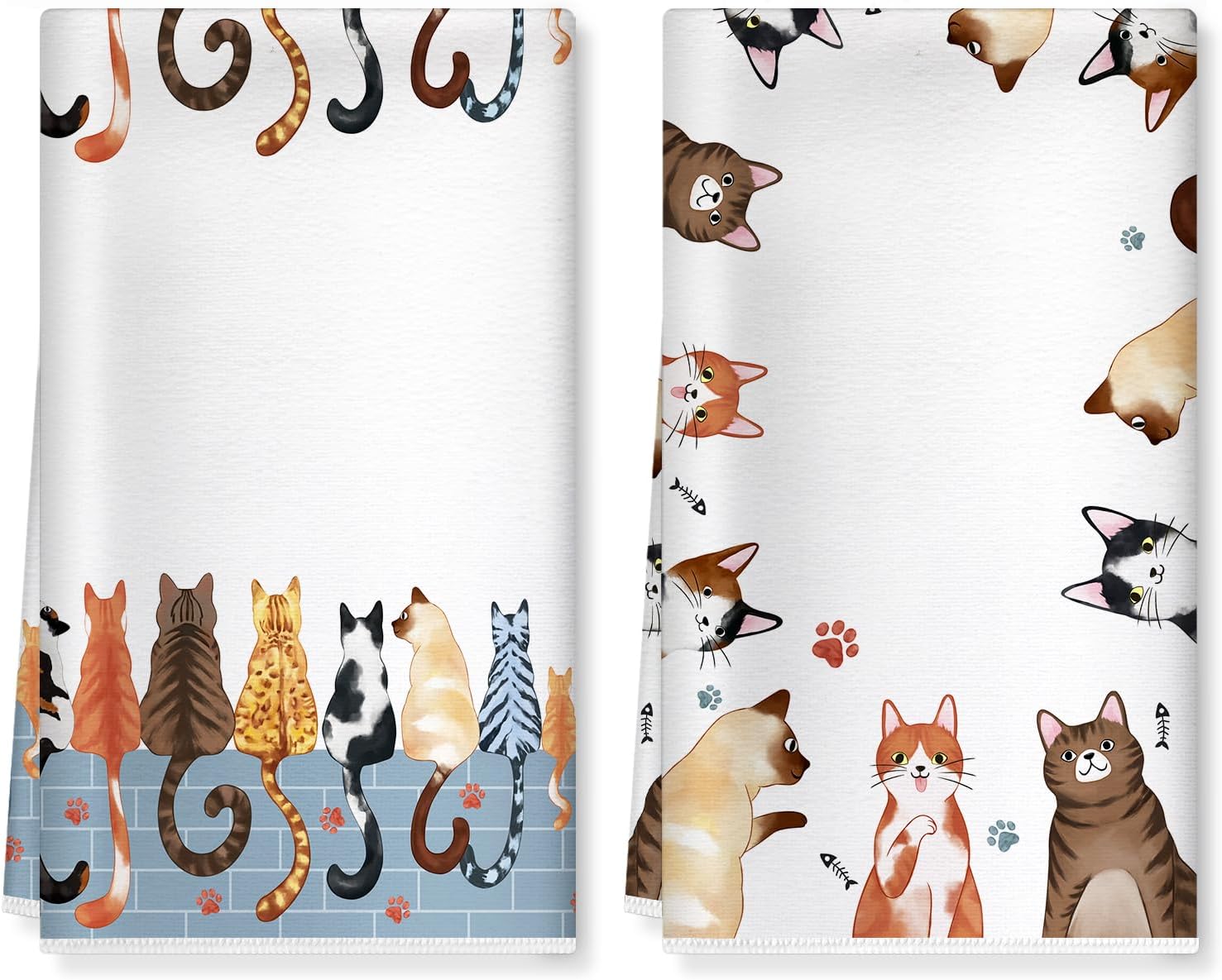 Cute Cat Microfiber Kitchen Towels
