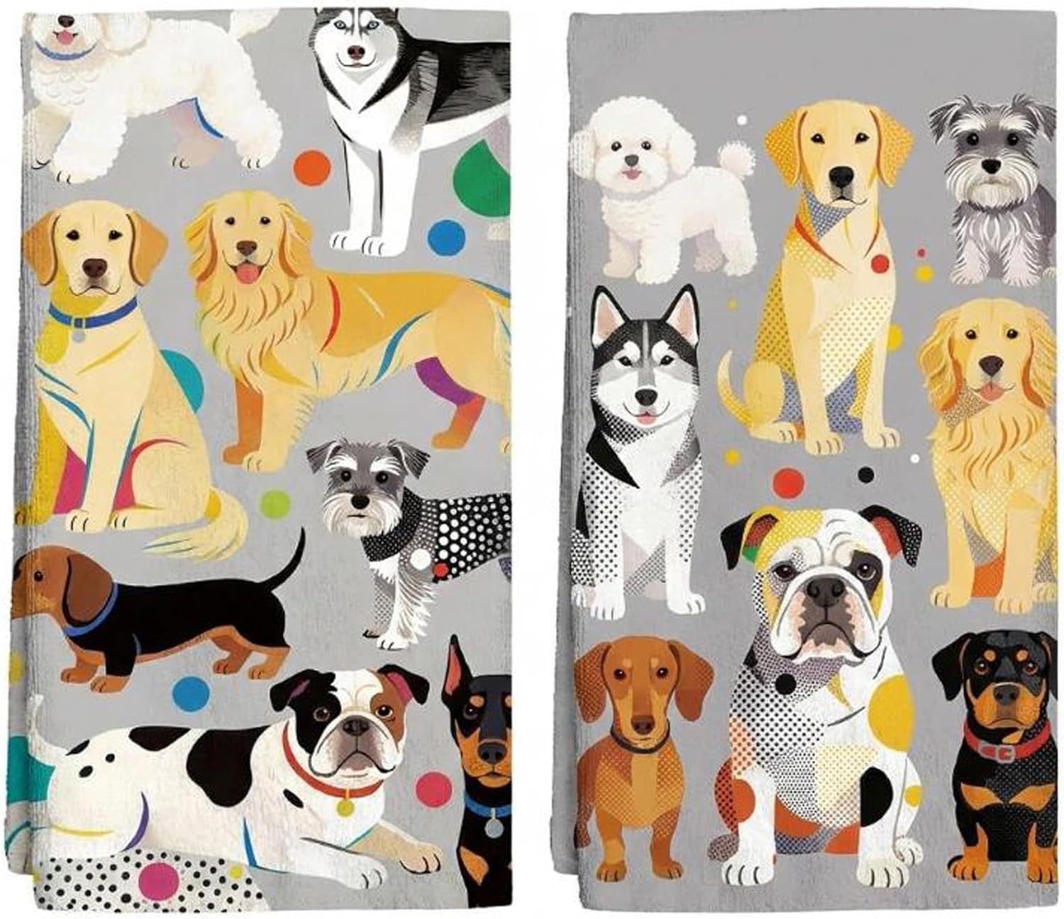 2 Pack Dog Lover Tea Towel