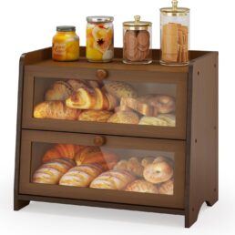 Double Layer Bread Box Container