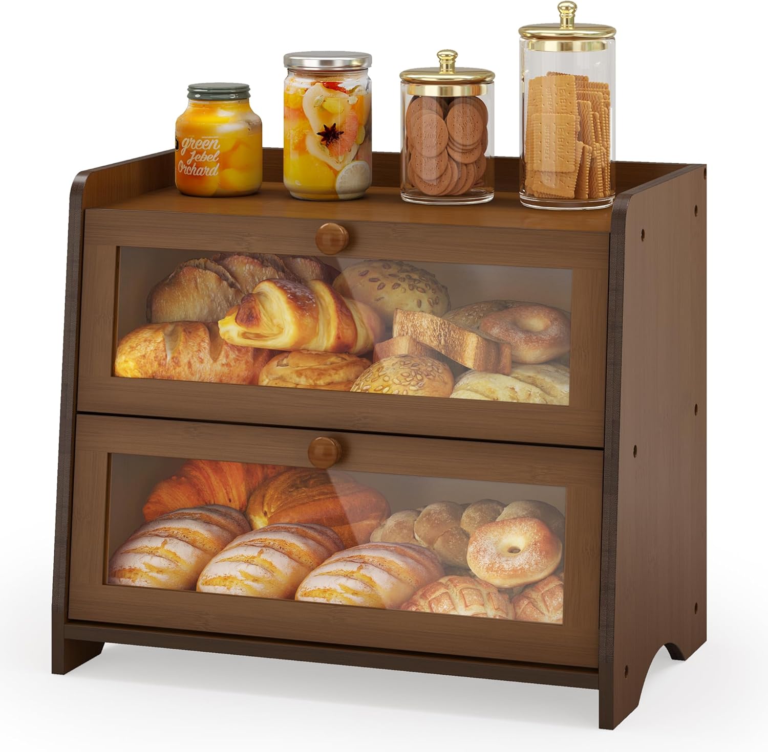 Double Layer Bread Box Container