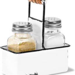 Red Co. Glass Salt & Pepper Shakers