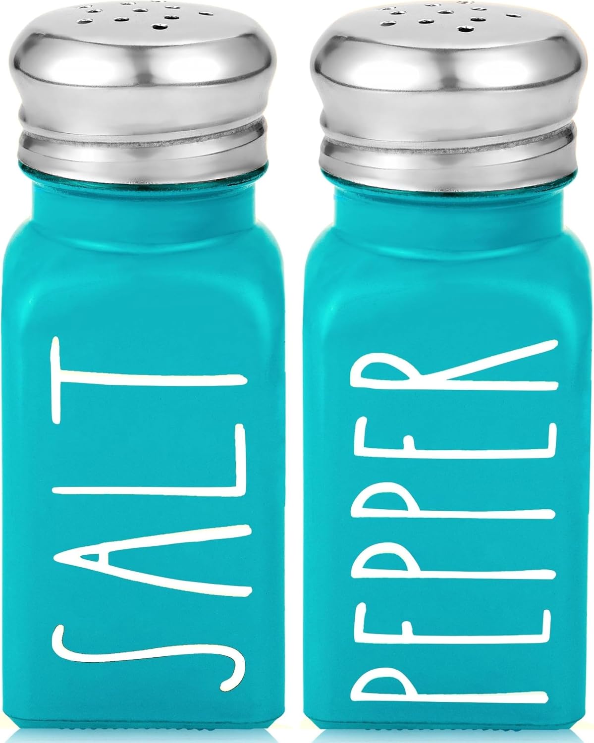 Teal Salt and Pepper Shakers
