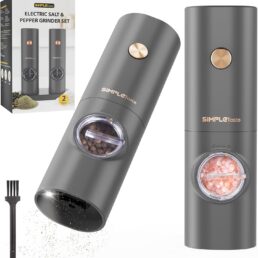 SIMPLETASTE Electric Salt and Pepper Grinder Set