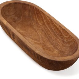 Oblong Wooden Salad Bowl