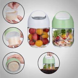 Glass Snack Container