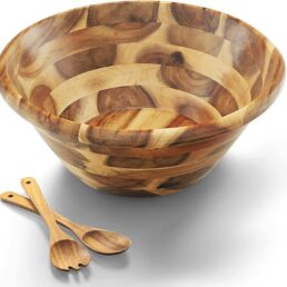Fanachi Wooden Salad Bowl