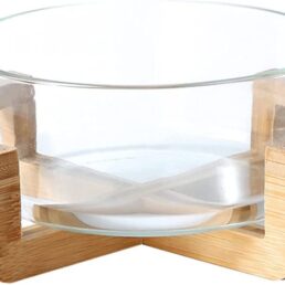Hemoton Glass Salad Bowl