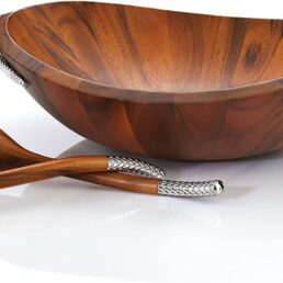 Nambe Braid Salad Bowl