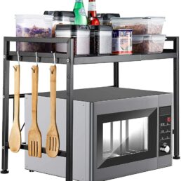 Expandable Microwave Shelf Organizer