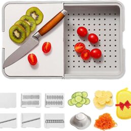 Multi-Functional Grater & Drainer Cutting Board