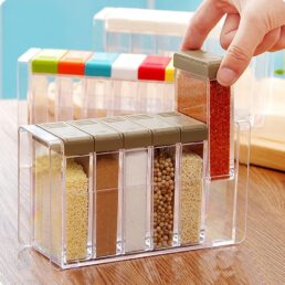 Spice Shaker, Windspeed 6 Pcs Seasoning Rack