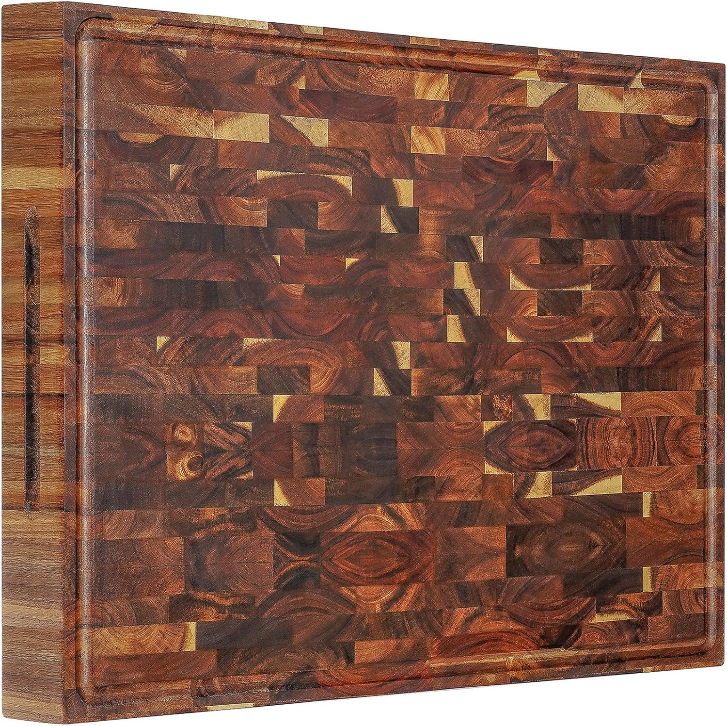 AZRHOM Acacia End Grain Wood Cutting Board