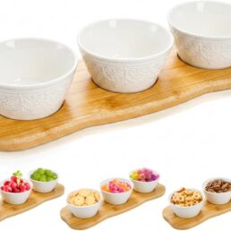 Covzoe 3 Pack Chips and Dip Serving Bowl