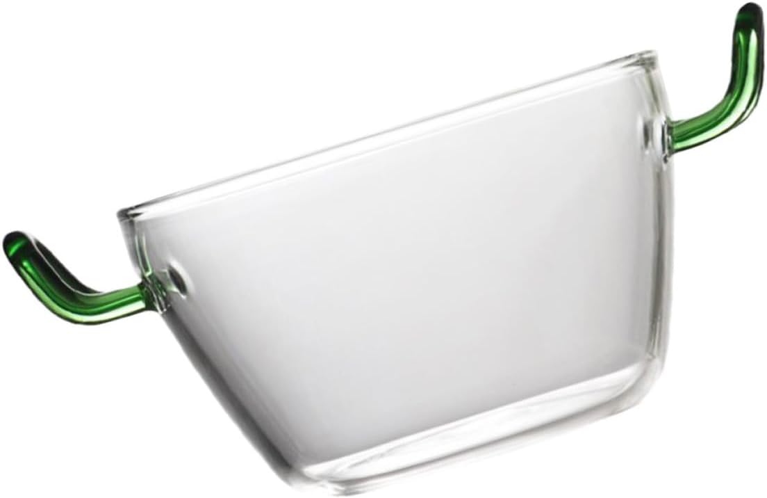 Glass Salad Bowl With Handles
