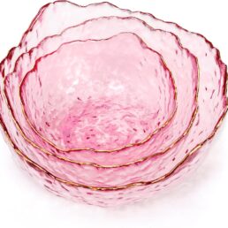 3 Piece Glass Salad Bowl Set