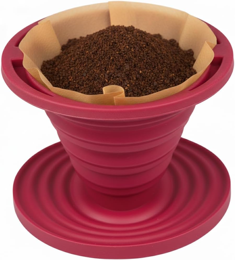 SlickDrip- Collapsible, Reusable Silicone Coffee Dripper