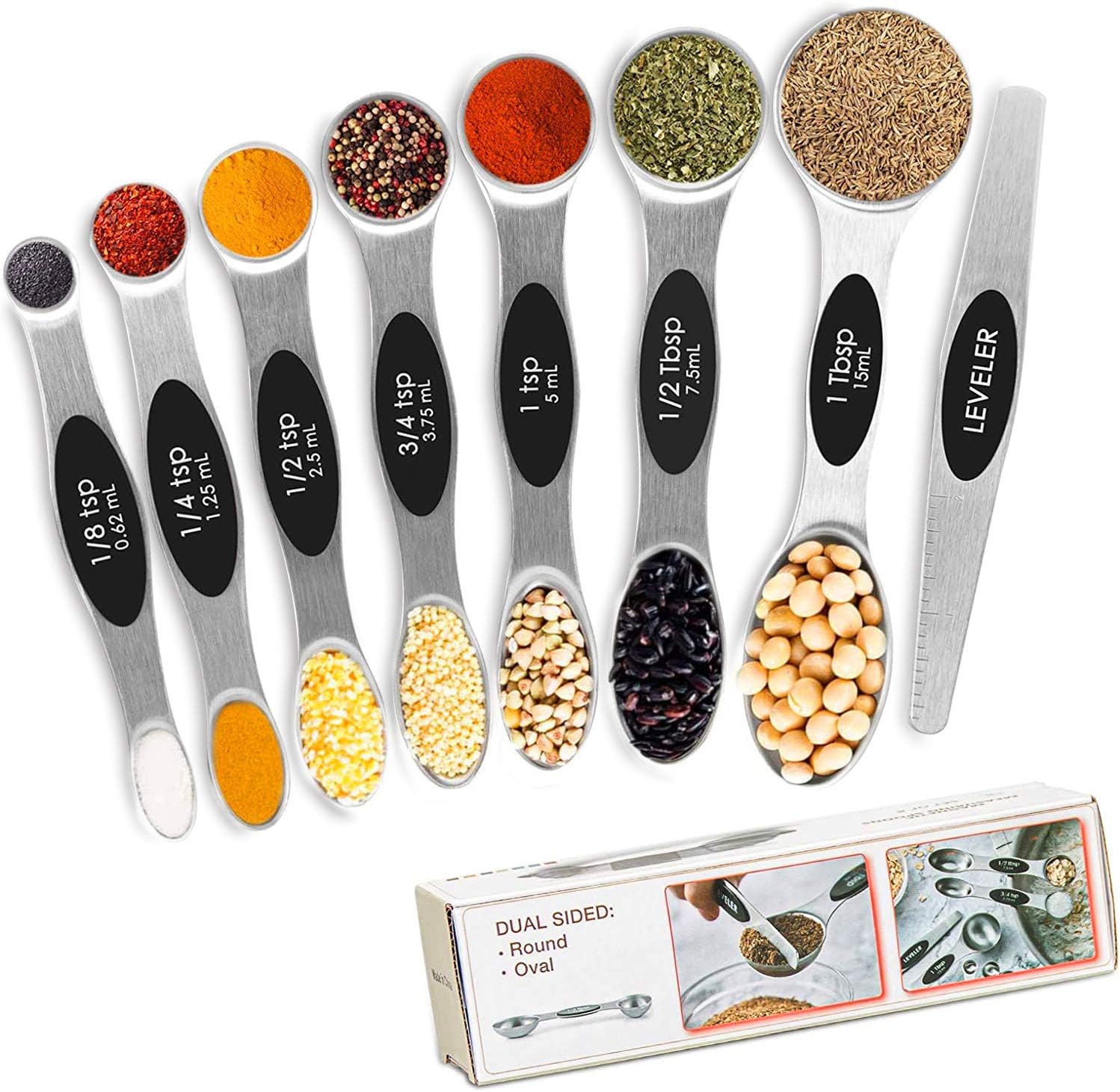 DILISS Magnetic Measuring Spoons Set