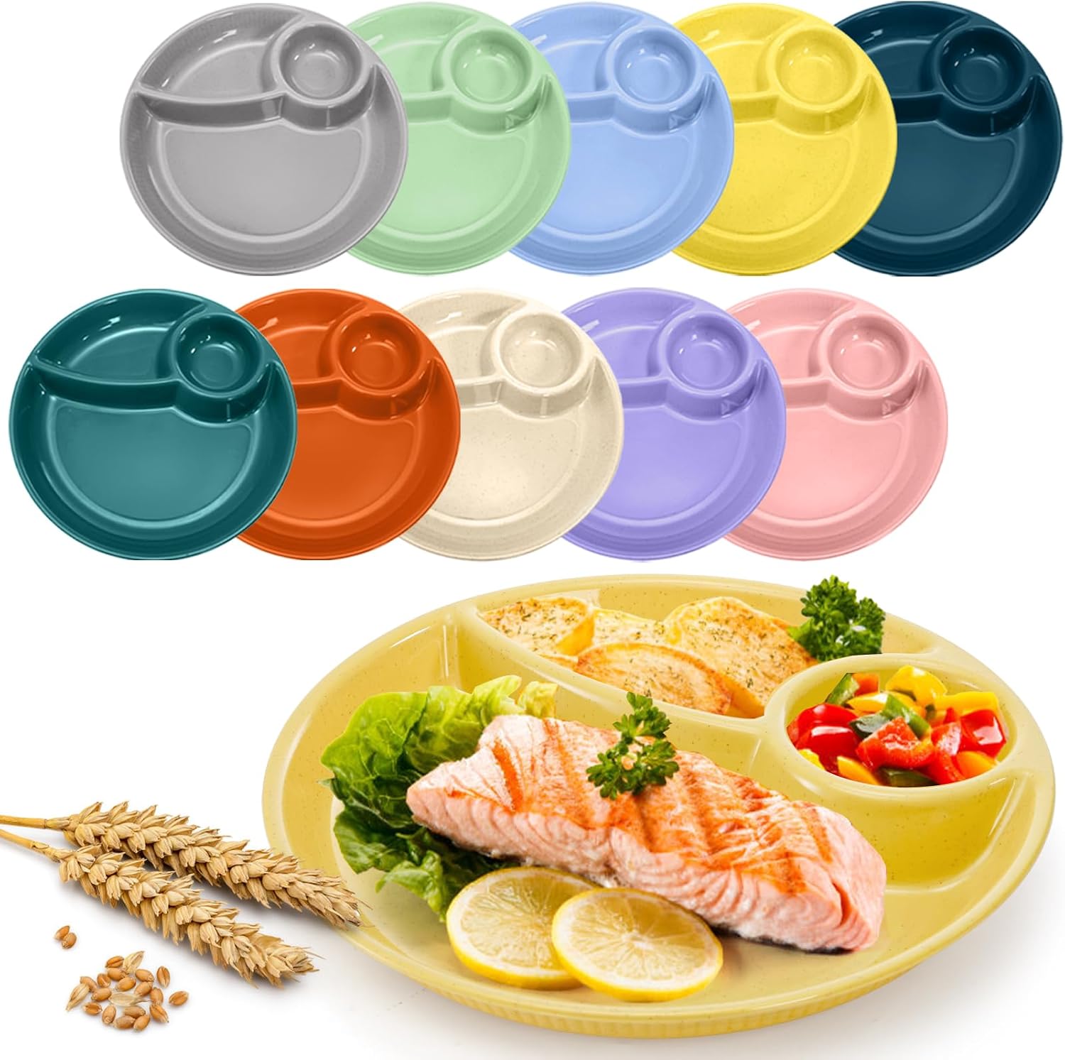 ZAVOOS 10 Pack Chip Dip Serving Platter