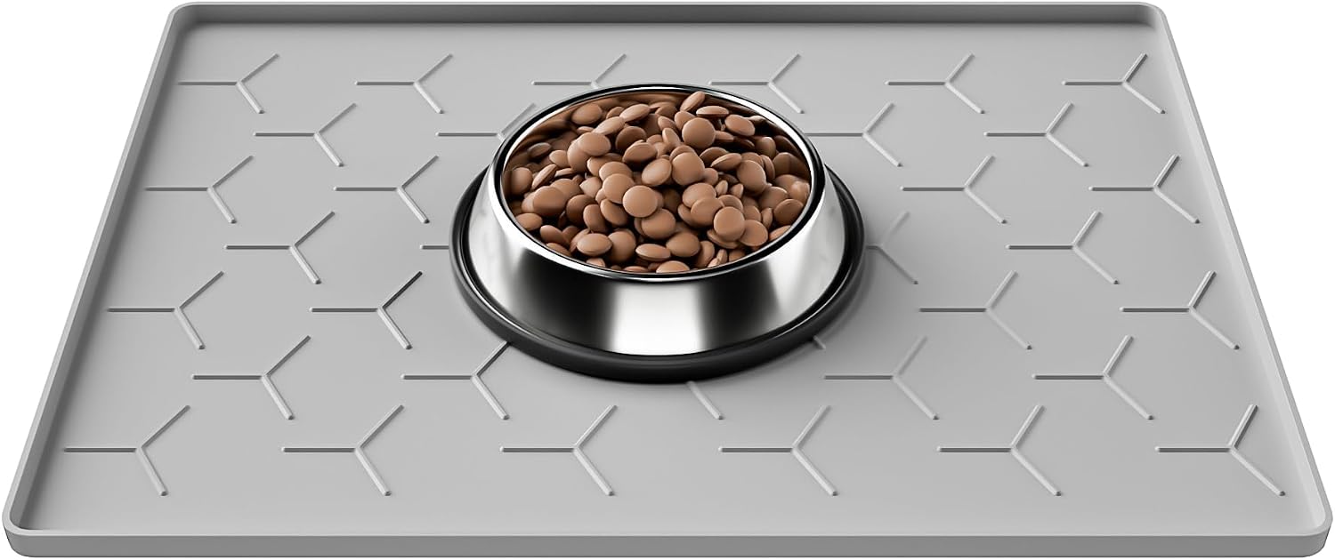 Pieviev Silicone Dog Cat Food Bowl Mat
