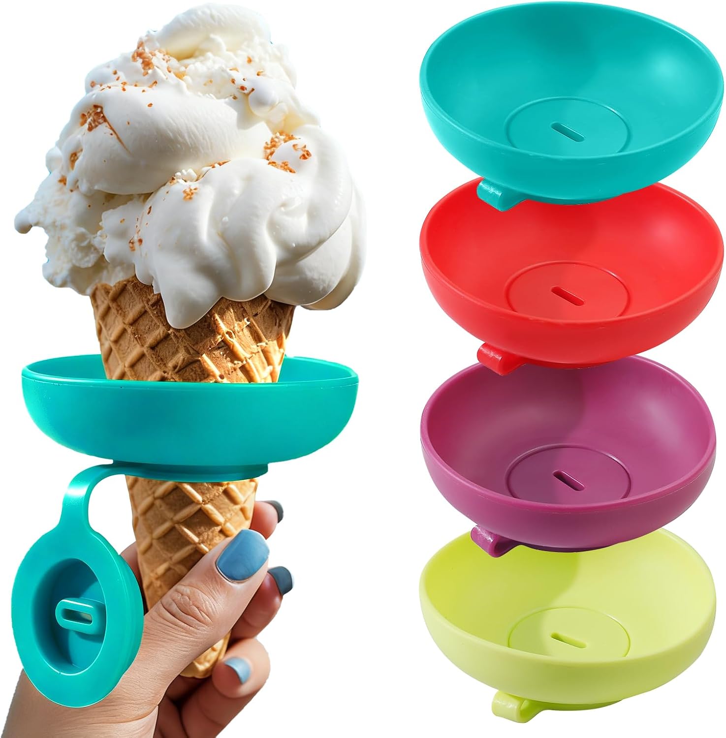 4 Pack Silicone Popsicle Holder
