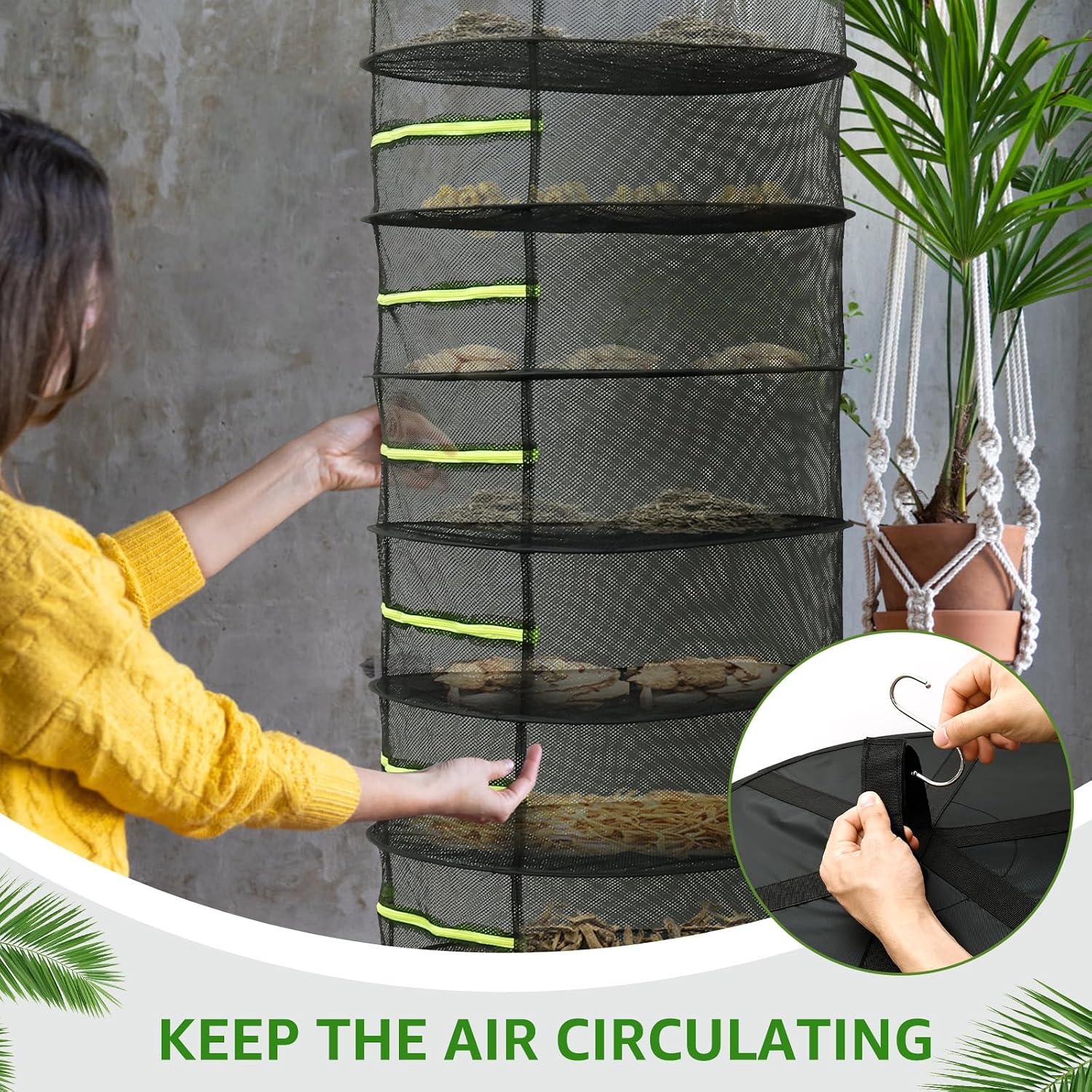 8 Layer Herb Drying Rack