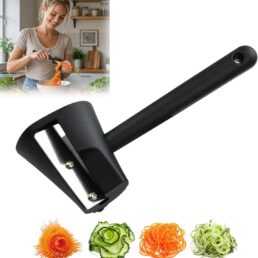 2 Pcs Carrot Curler Tool, Black Spiral Shredder Slicer
