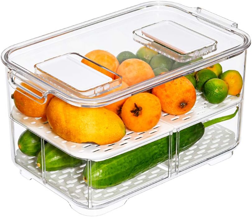 Slideep 11” Large Food Storage Containers