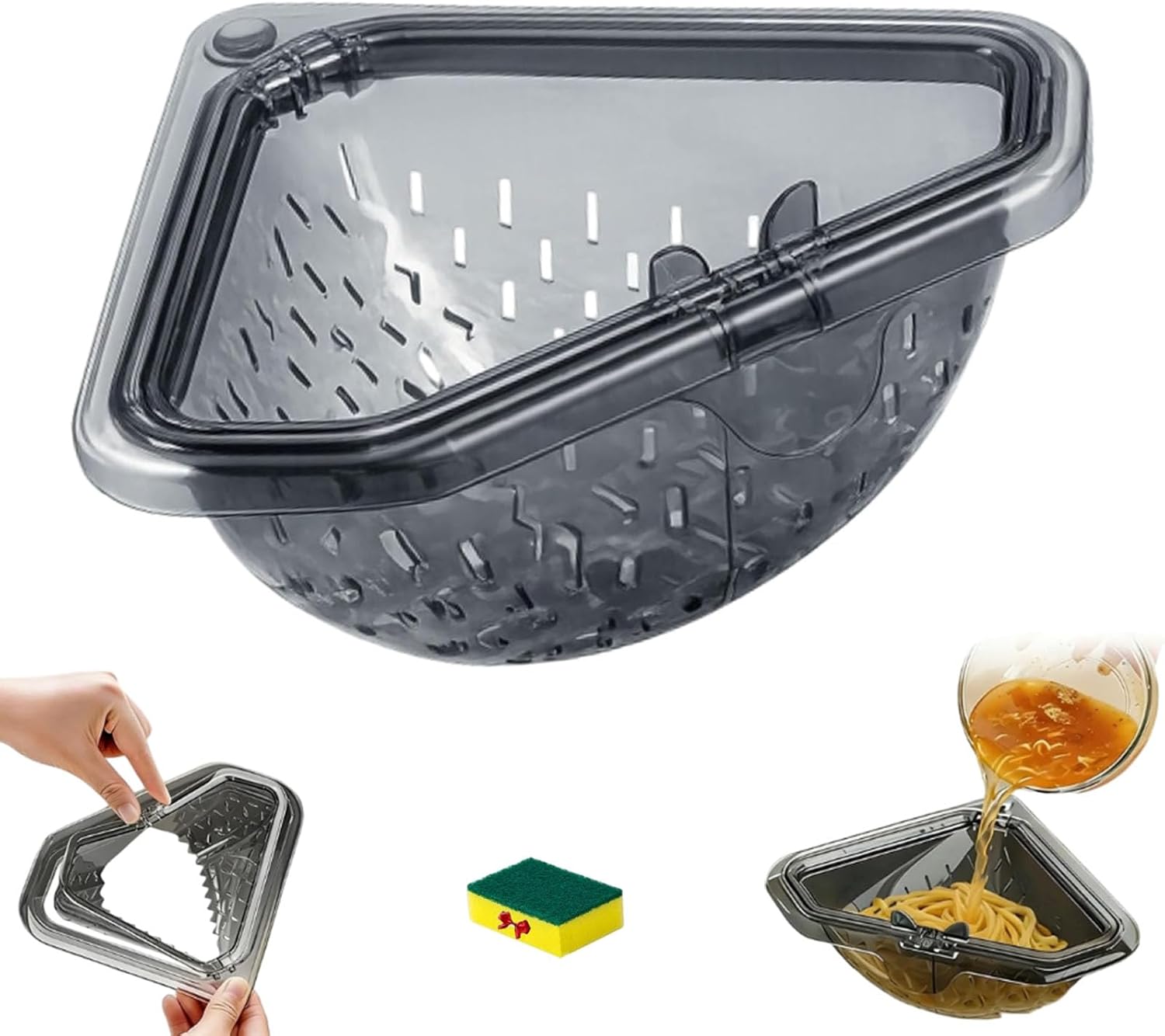 Magnetic Triangle Sink Strainer Basket