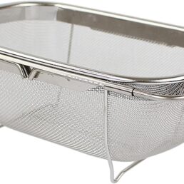 AJIODA Stainless Steel Over The Sink Oval Colander