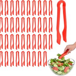 uxcell 40 Pcs Plastic Serving Tongs