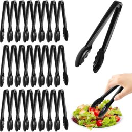 UgyDuky 24Pcs Plastic Serving Tongs Bulk