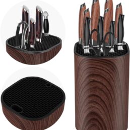 Ninonly Knife Block Without Knives 2 in 1 Detachable Kitchen Knife Holder