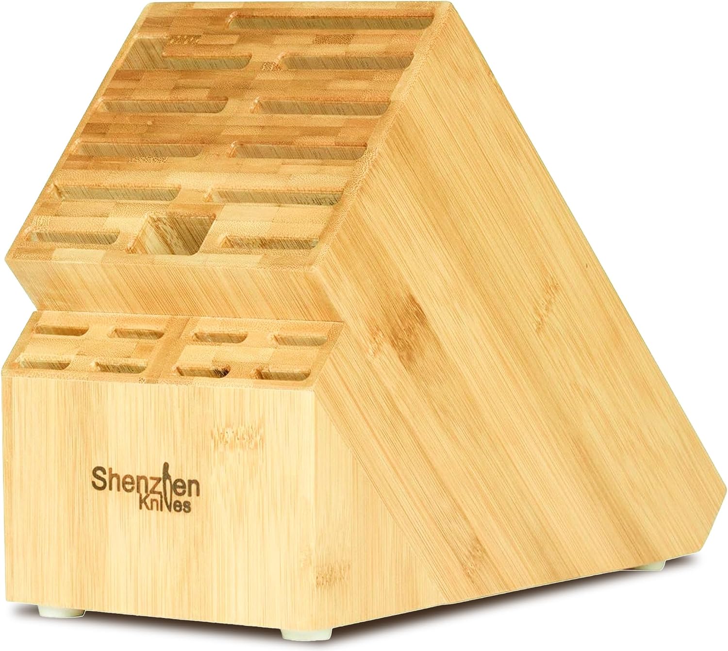 Shenzhen Knives 20 Slot Bamboo Countertop Knife Block