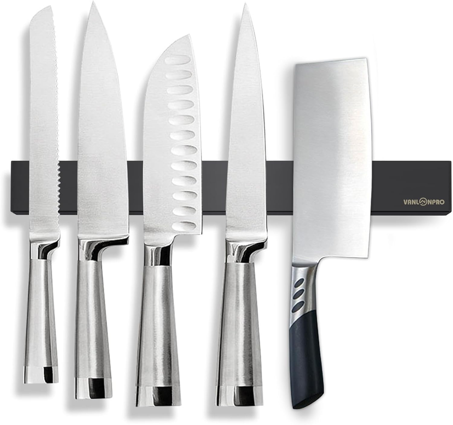 VanlonPro 16 Inch Magnetic Knife Strip, Stainless Steel Knife Magnet Wall Mount