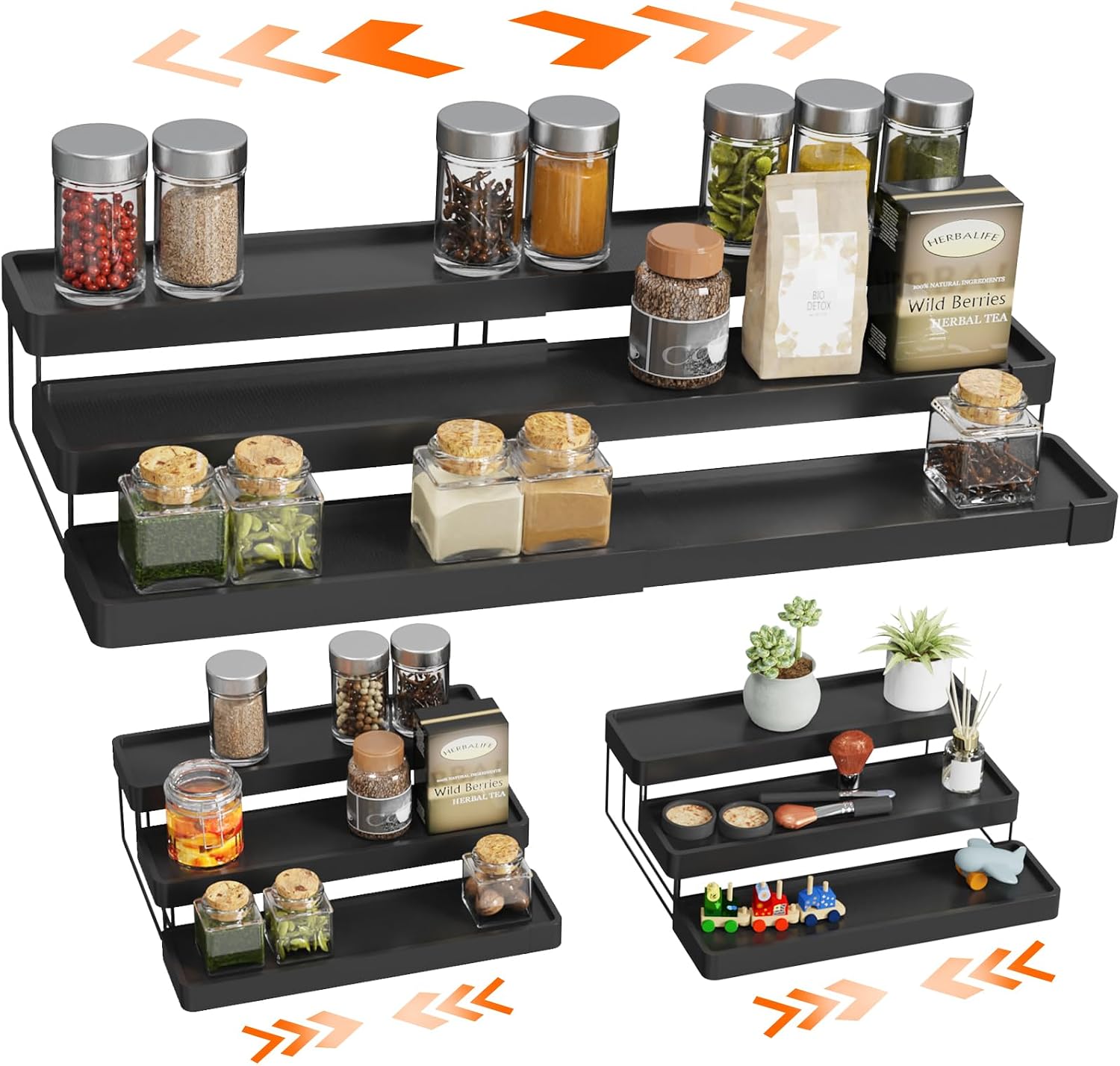 Expandable Spice Rack Organizer