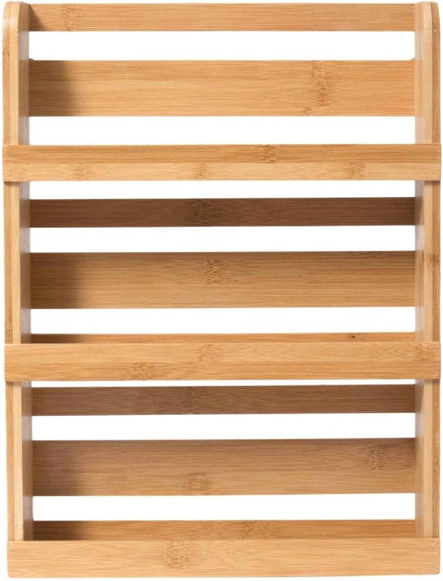 Lipper International Bamboo Wood 3-Tier Spice Rack 8840