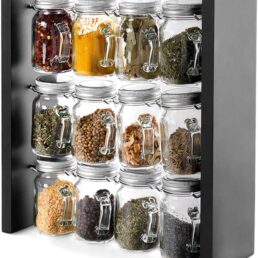 Updated Version(Design Bottle Appearance with Handle)-Spice Rack Stand Holder