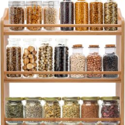 3 Tier Bamboo Spice Rack