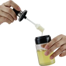 Oil Bottle with Silicone Brush