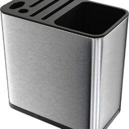 Knife Block with Utensil Holder