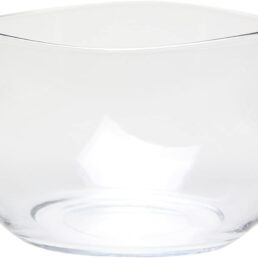 Glass Wavy Salad Bowl