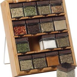 Bamboo 16 Jar Spice Rack