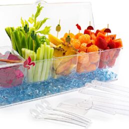 Condiment Tray with small lids