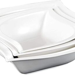 3 piece ivory white bowls