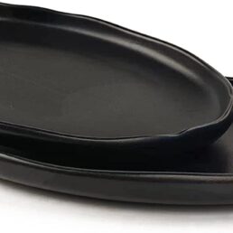 Black Serving Platter Tray