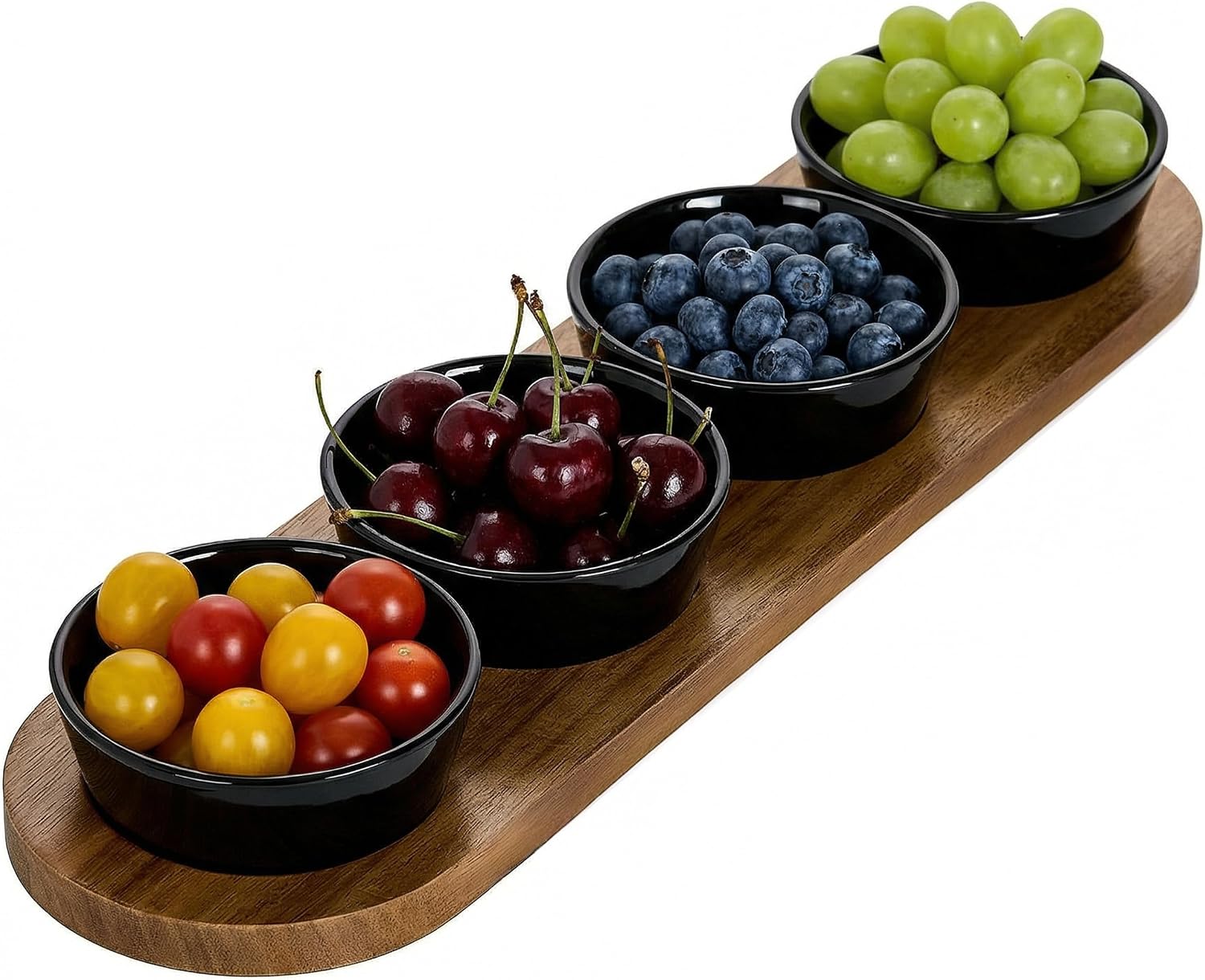 6oz Black Ceramic Dip Bowls