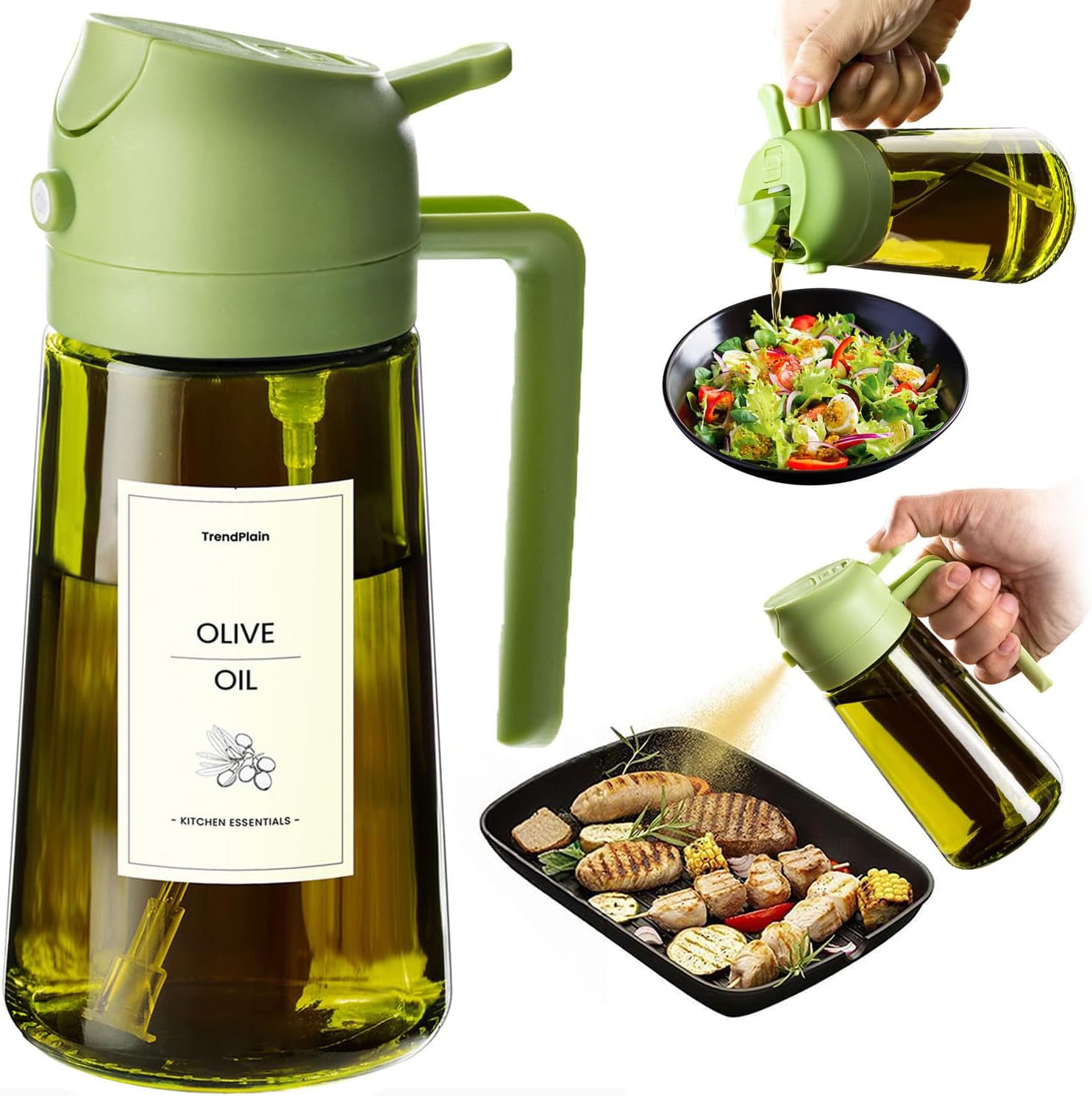 TrendPlain 470ml Olive Oil Dispenser Bottle