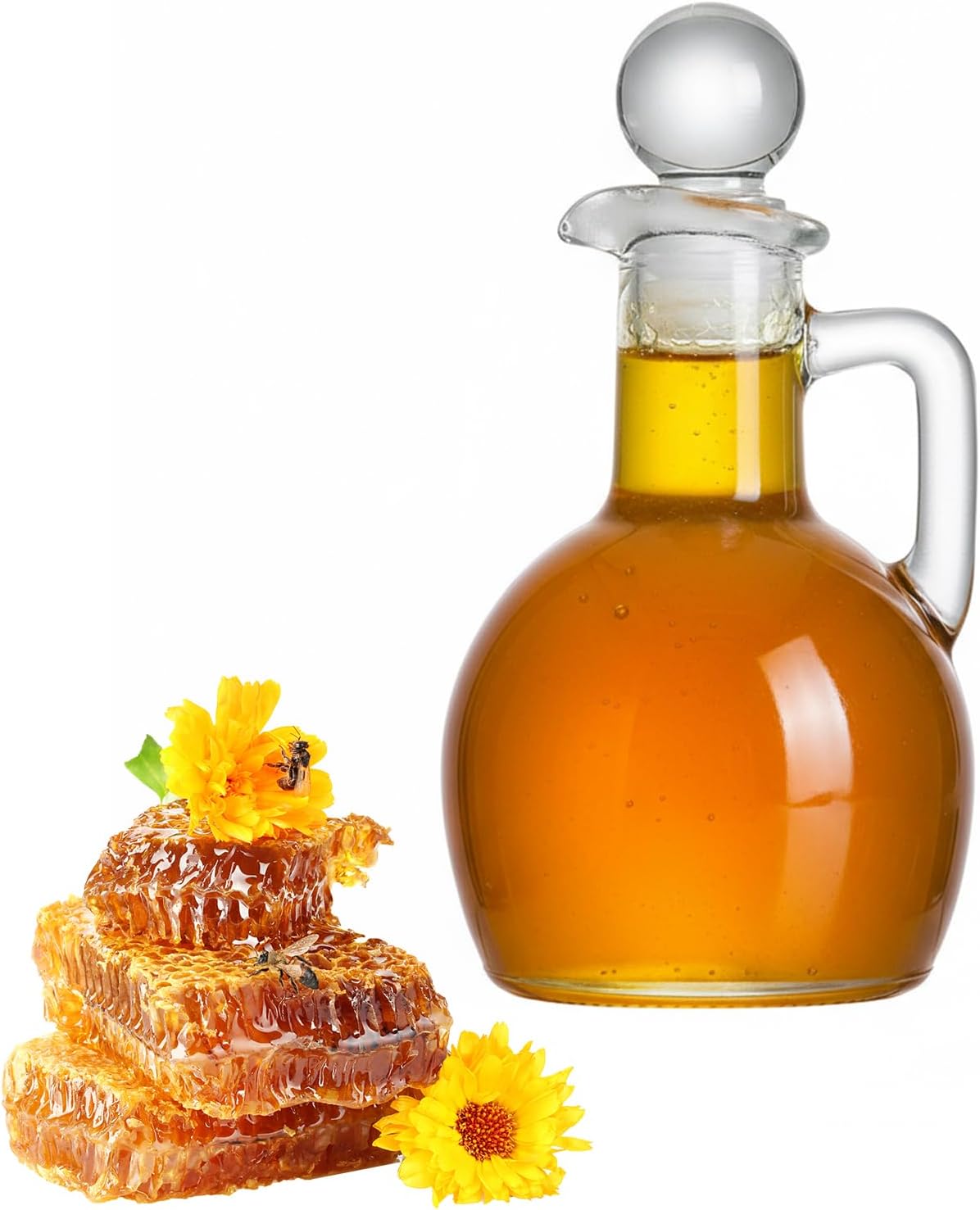 Glass Honey Jar